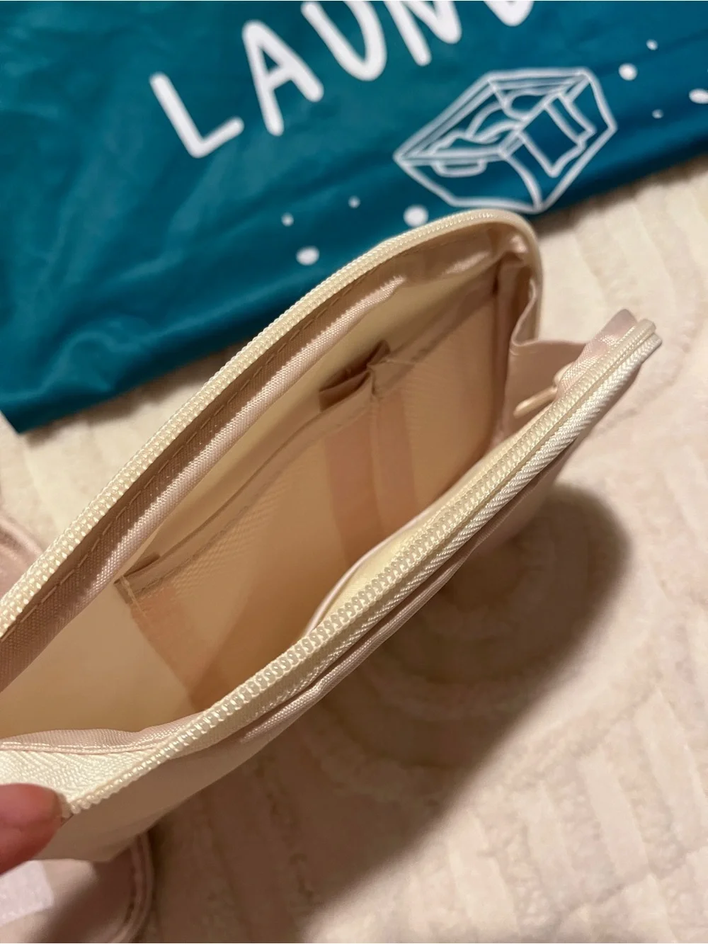 Travel Laundry & Organizer Set - Blue and cream